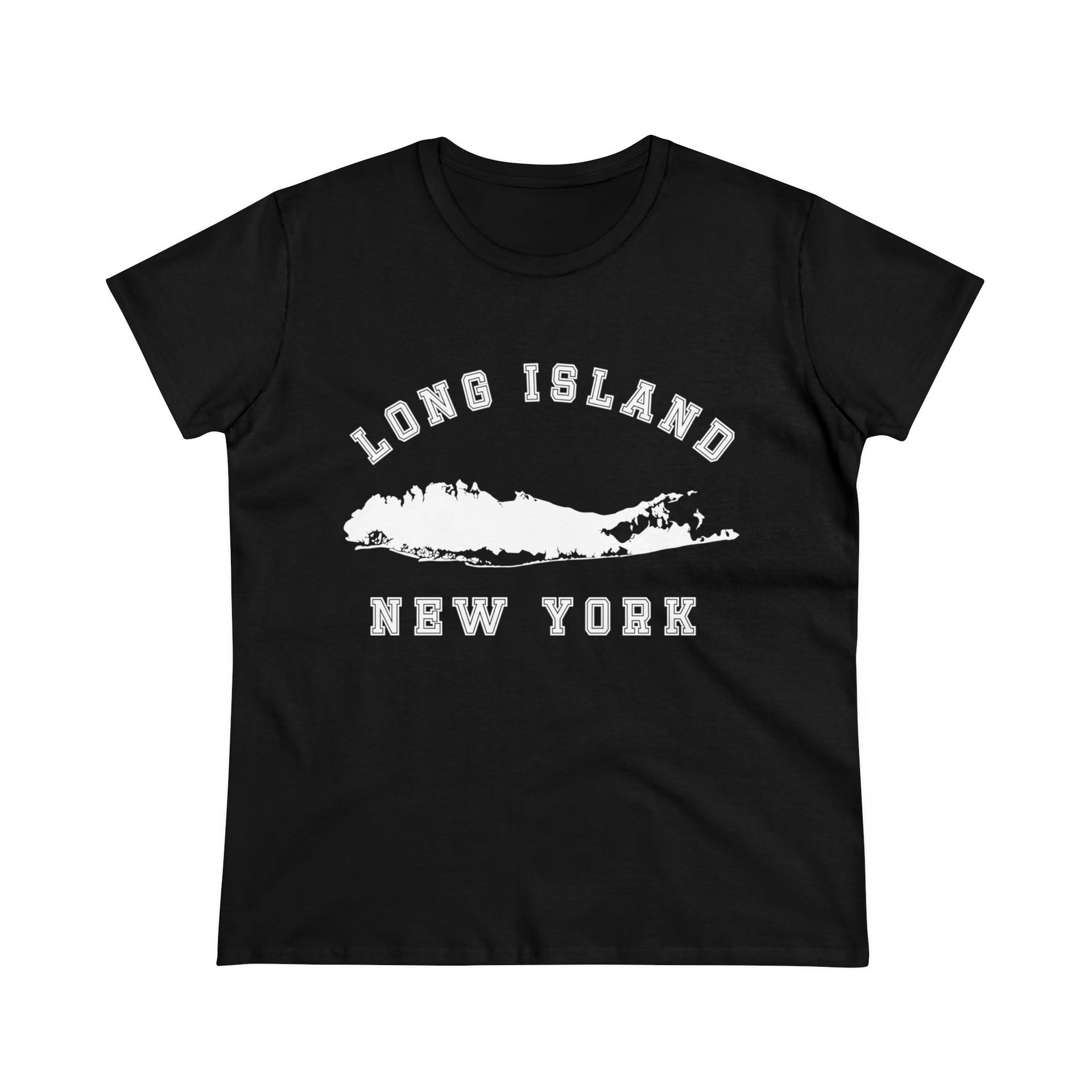 Long Island New York Women's Midweight Cotton Tee