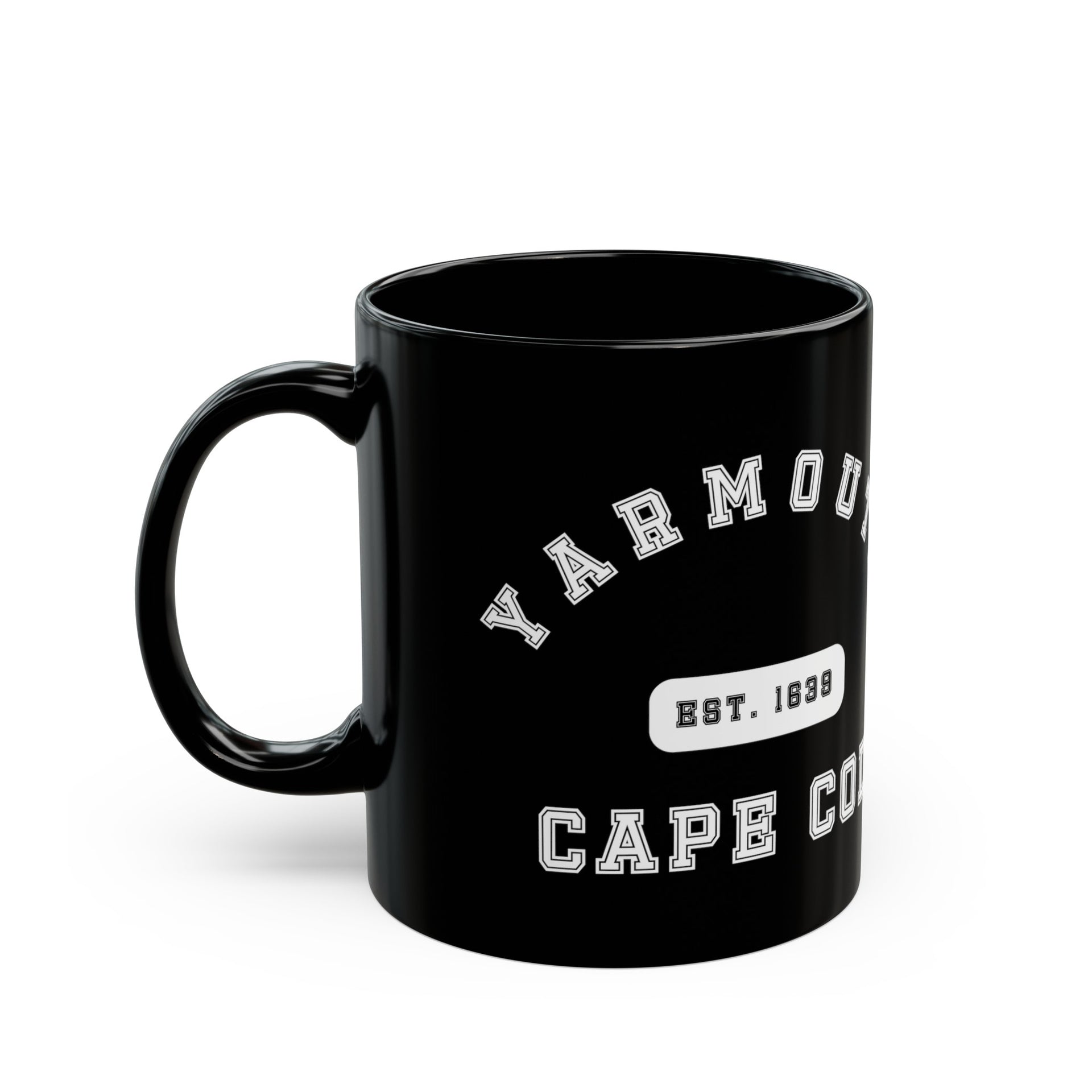 Yarmouth Cape Cod Est. 1639 Black Mug