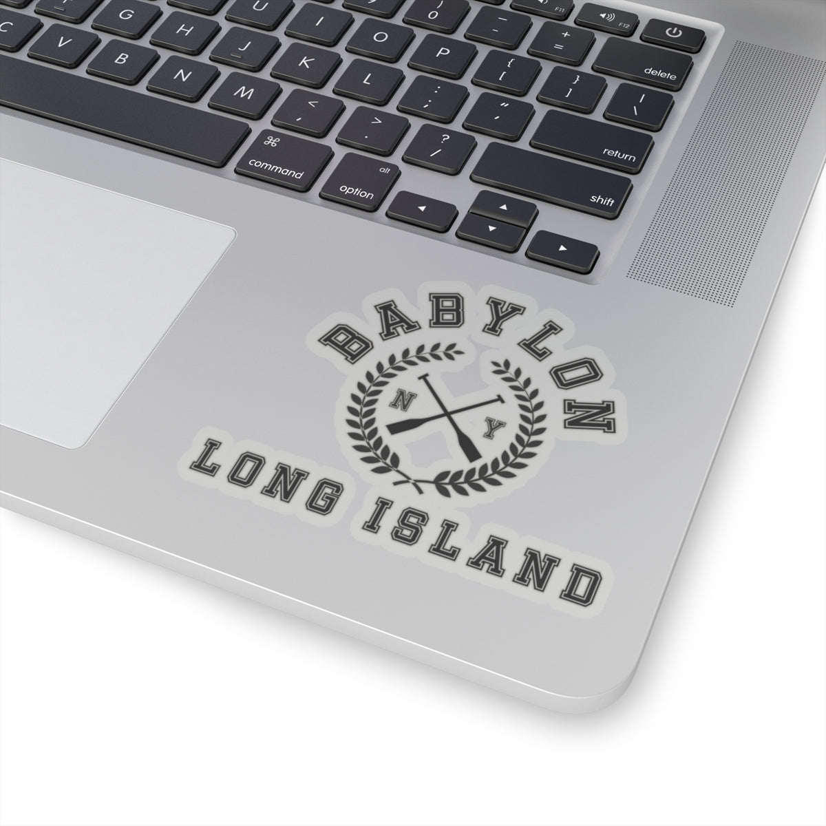 Babylon Long Island Crossed Oars Kiss-Cut Stickers