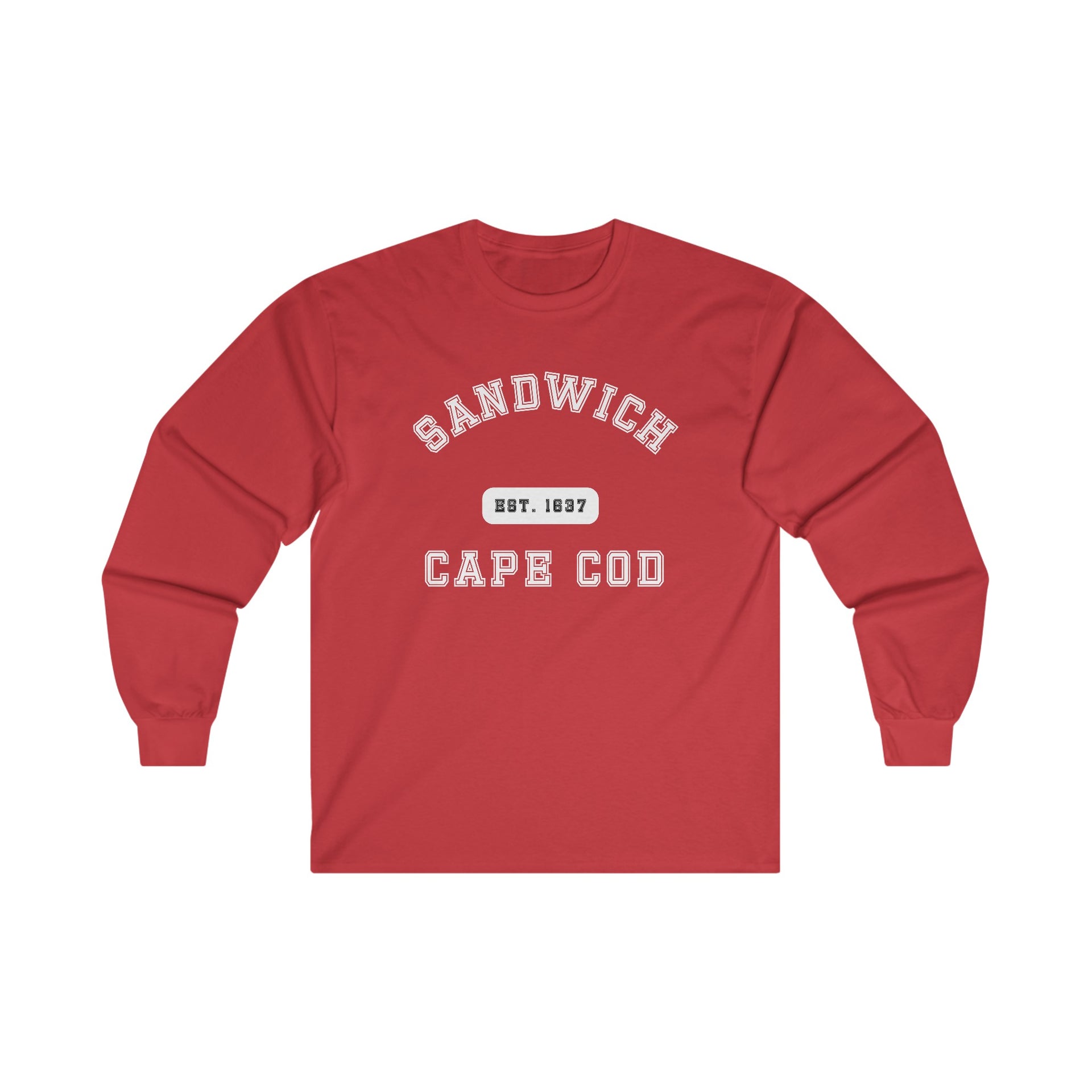 Sandwich Cape Cod Est. 1637 Ultra Cotton Long Sleeve Tee