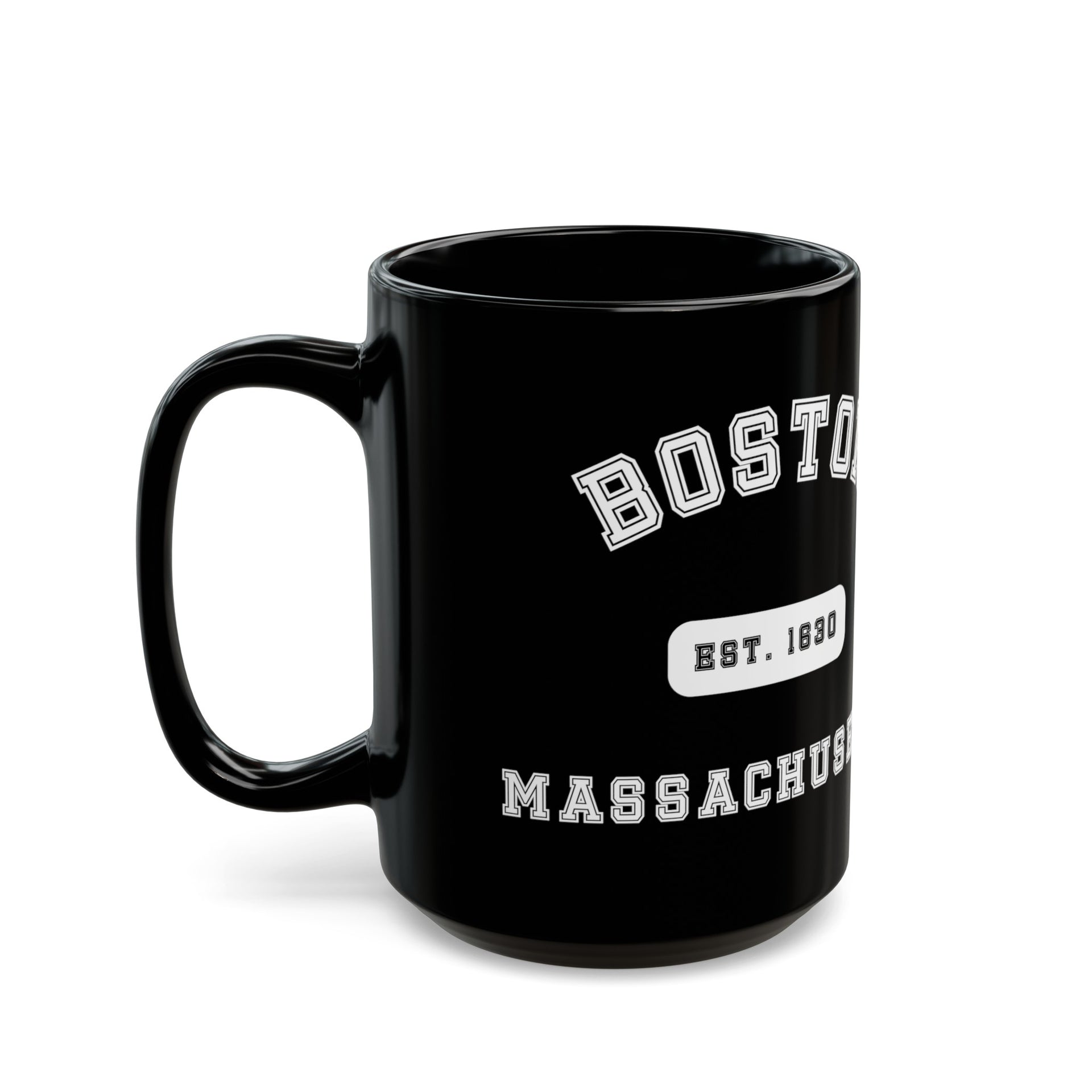 Boston Massachusetts Black Mug