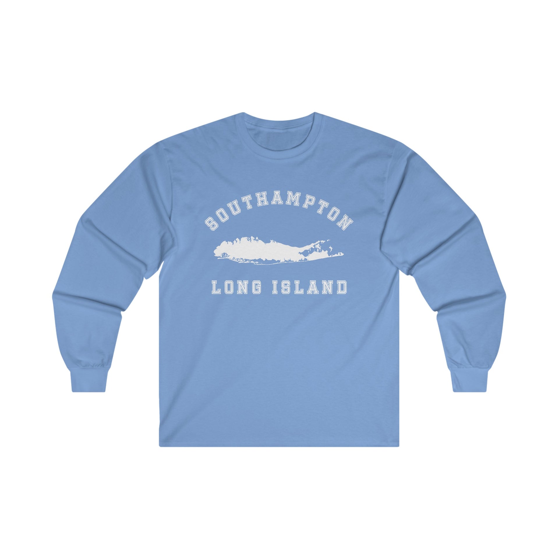 Southampton Long Island Map Ultra Cotton Long Sleeve Tee