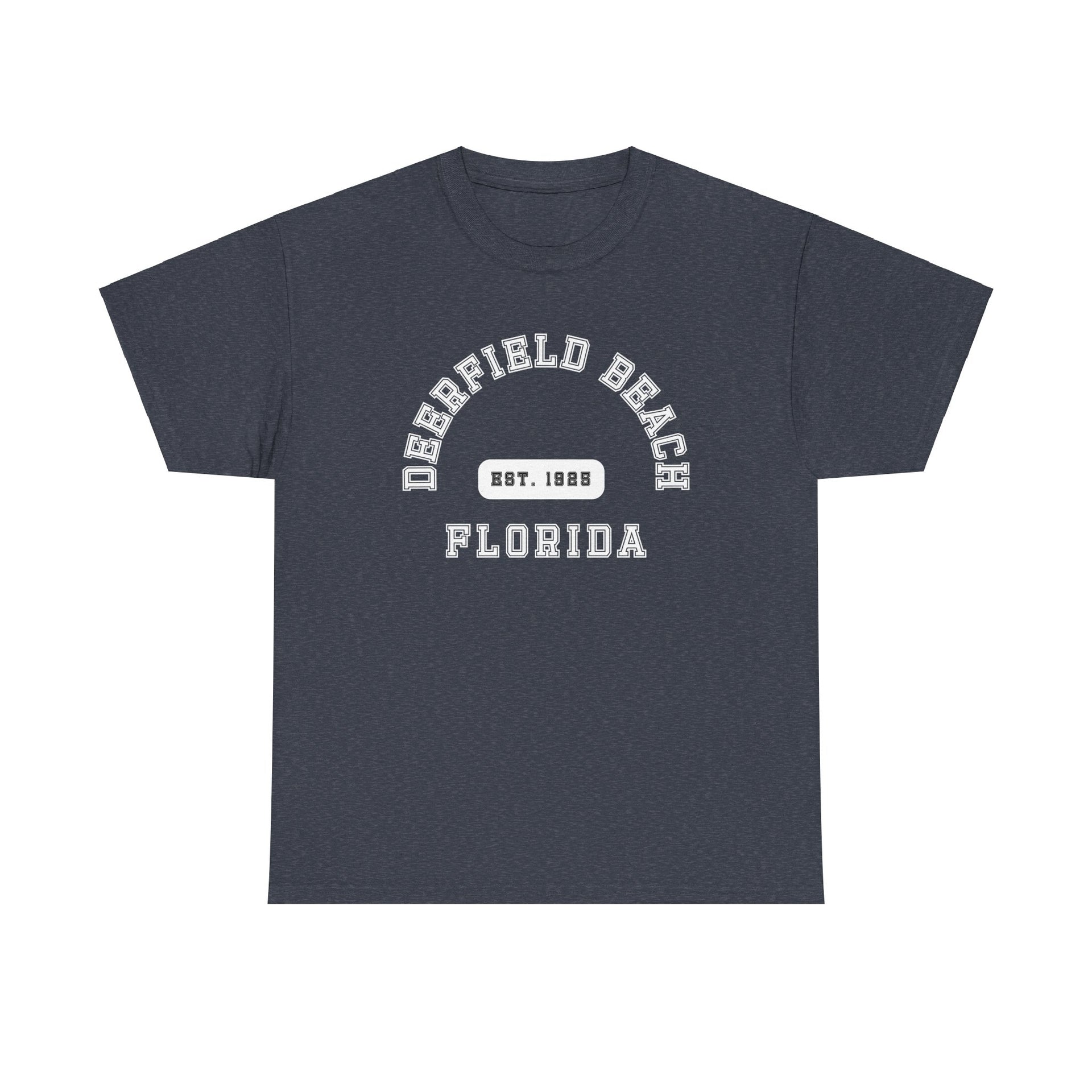 Deerfield Beach Florida Established Unisex Cotton Tee