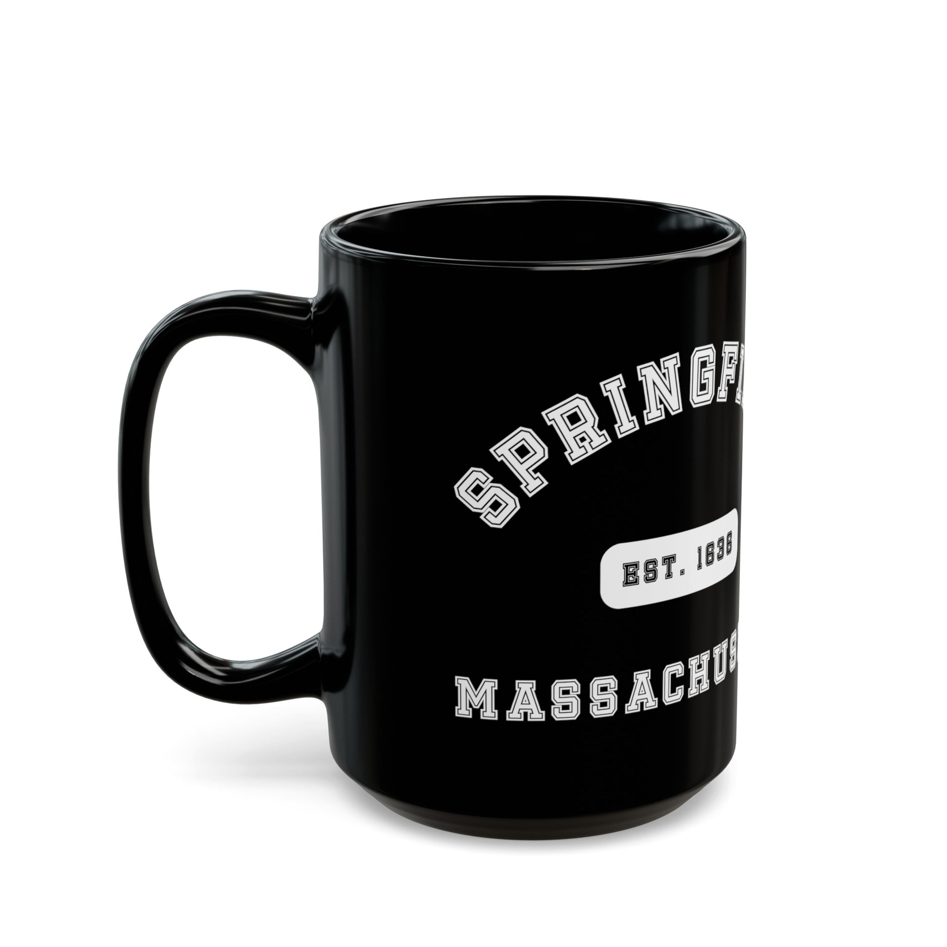 Springfield Massachusetts Black Mug