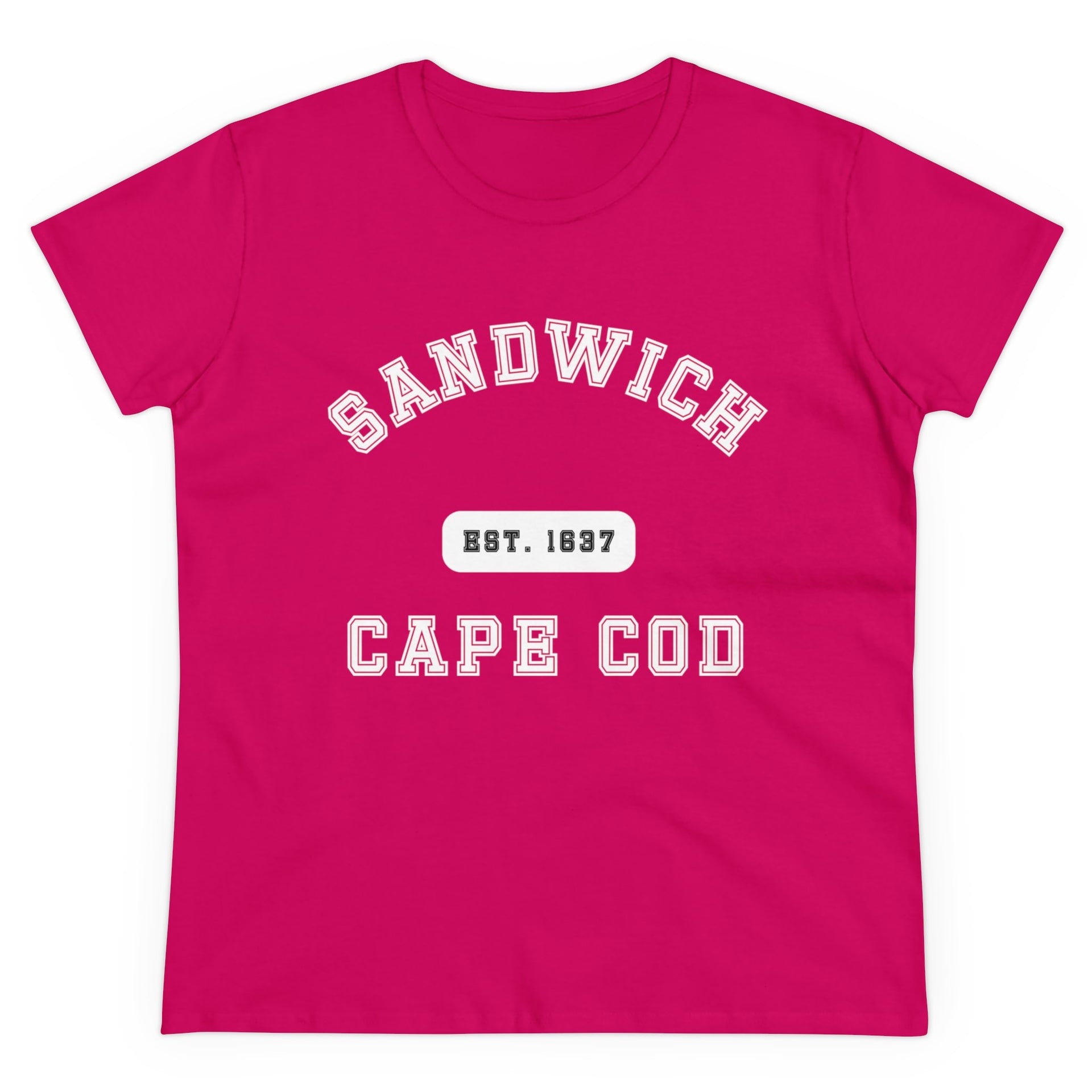 Sandwich Cape Cod Est. 1637 Women's Midweight Cotton Tee