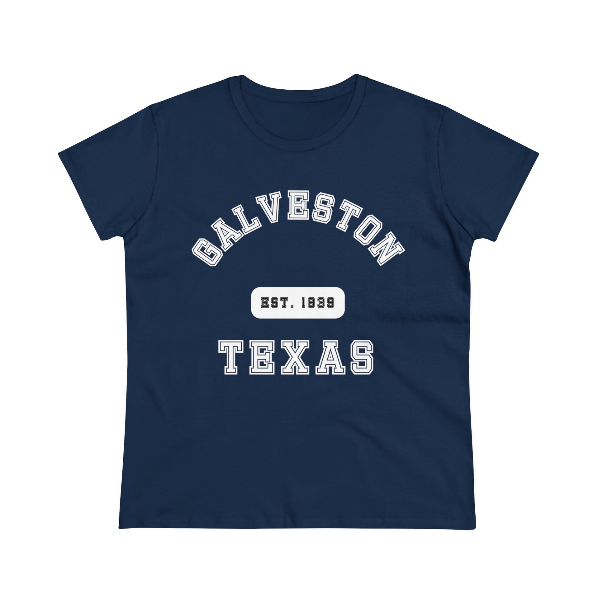 Galveston Texas Women's Midweight Cotton Tee