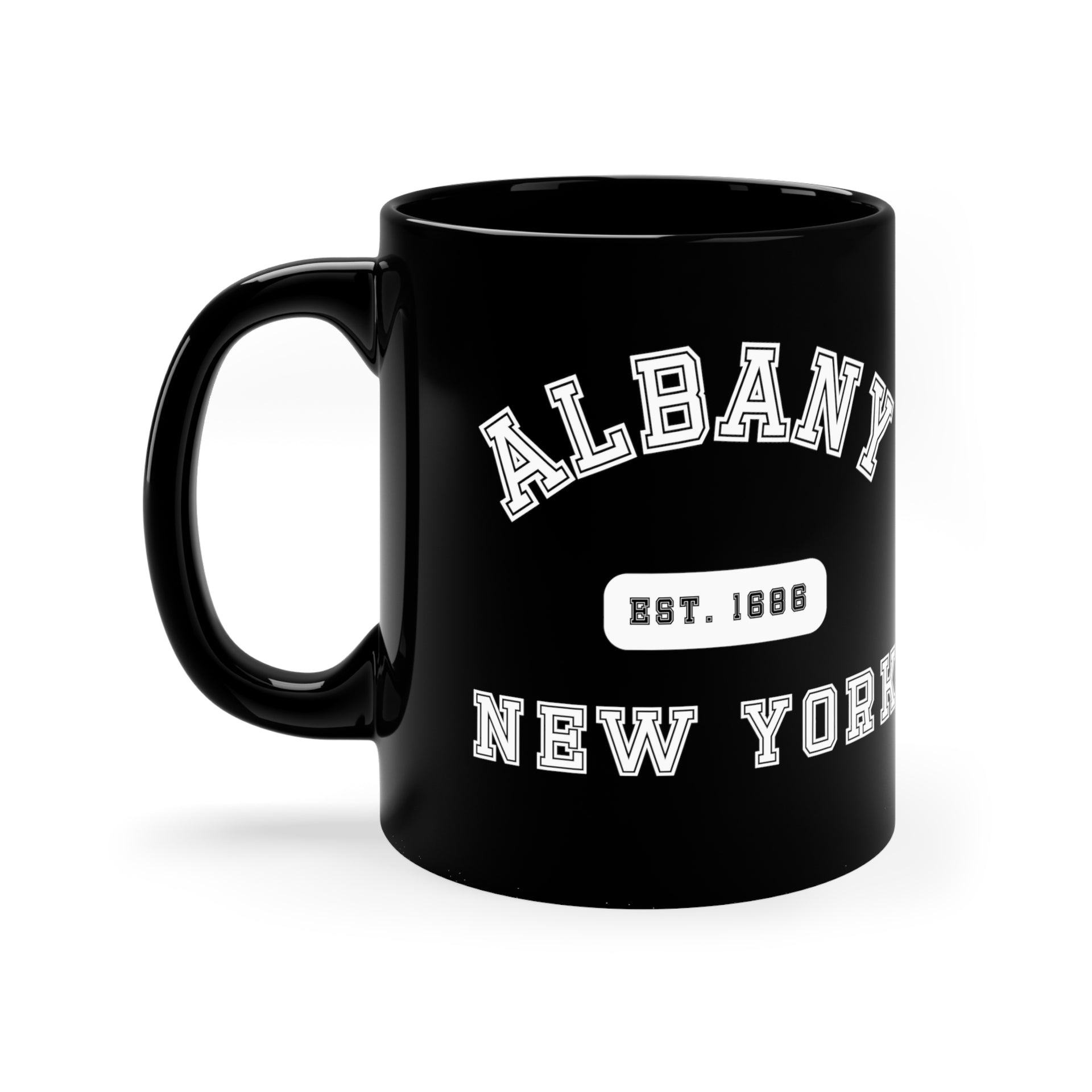 Albany New York 11oz Black Mug