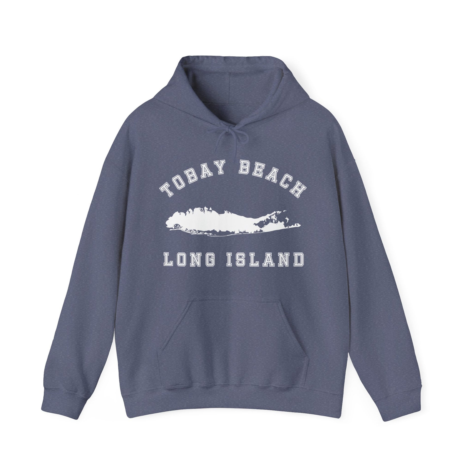 Tobay Beach Long Island Map Unisex Heavy Blend™ Hooded Sweatshirt