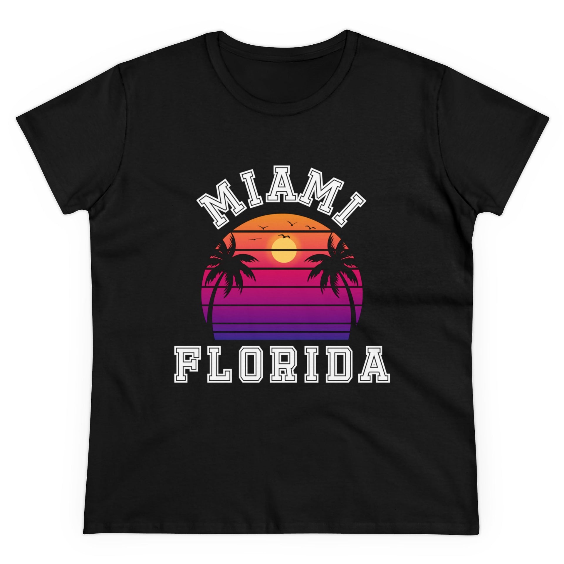 Miami Florida Women's Midweight Cotton Tee