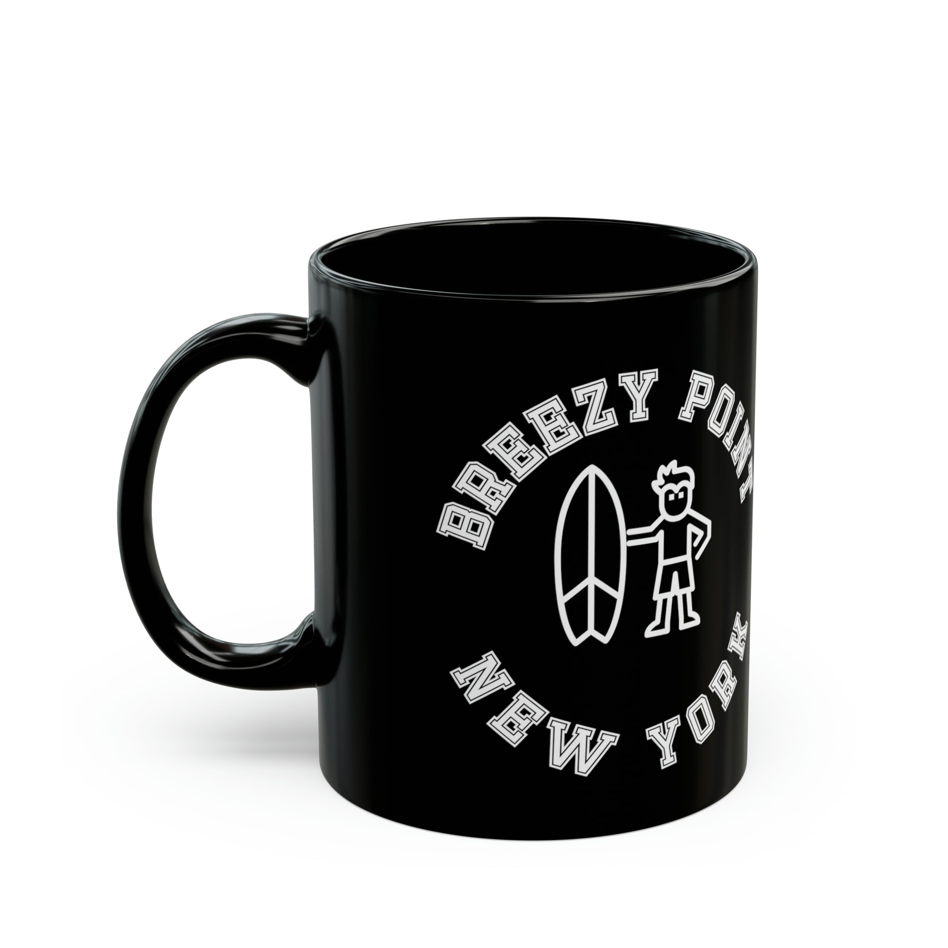 Breezy Point NYC Black Mug