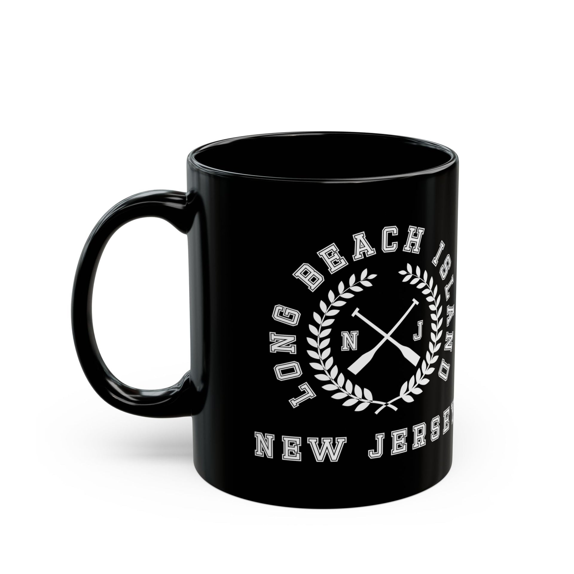 Long Beach Island Black Mug