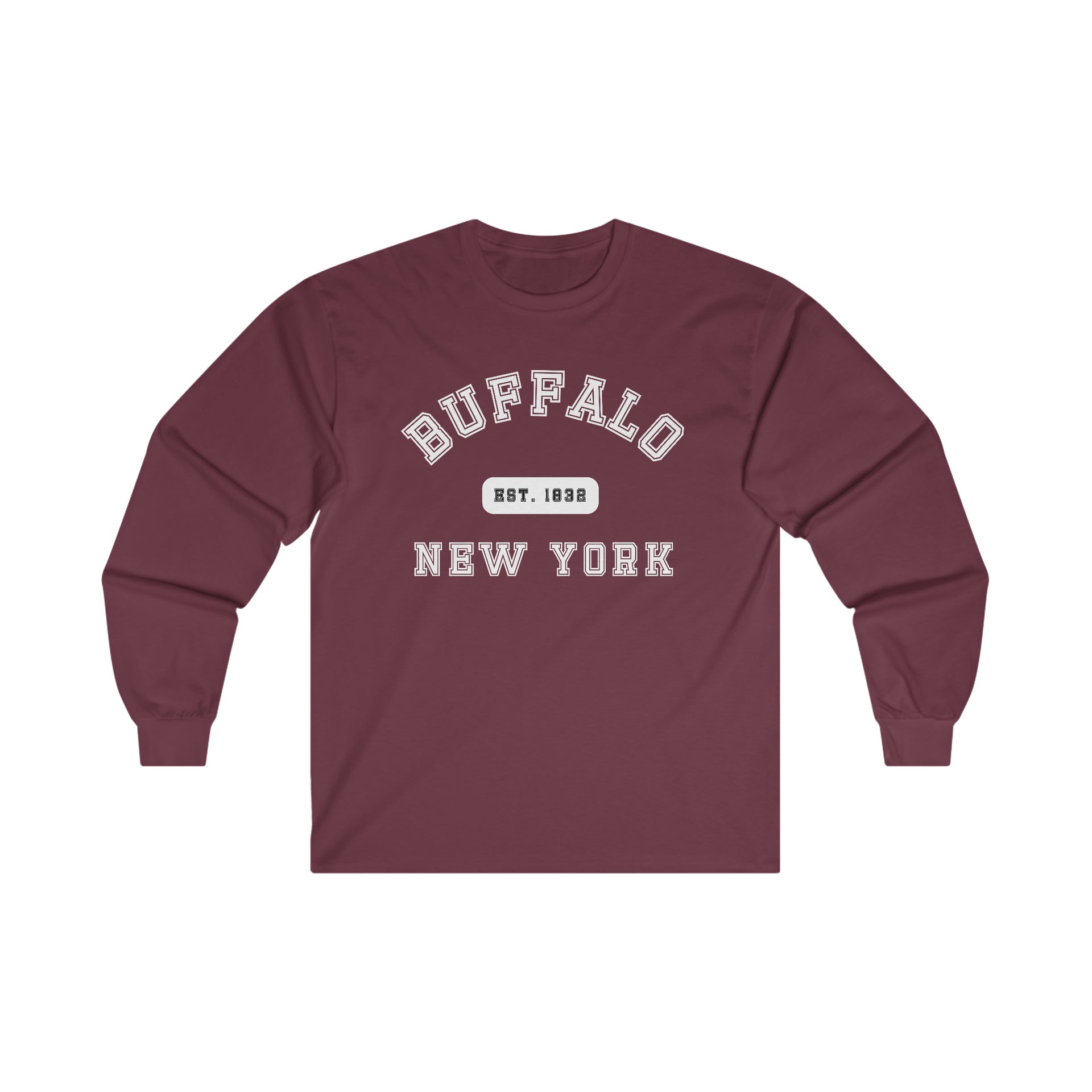 Buffalo New York Ultra Cotton Long Sleeve Tee