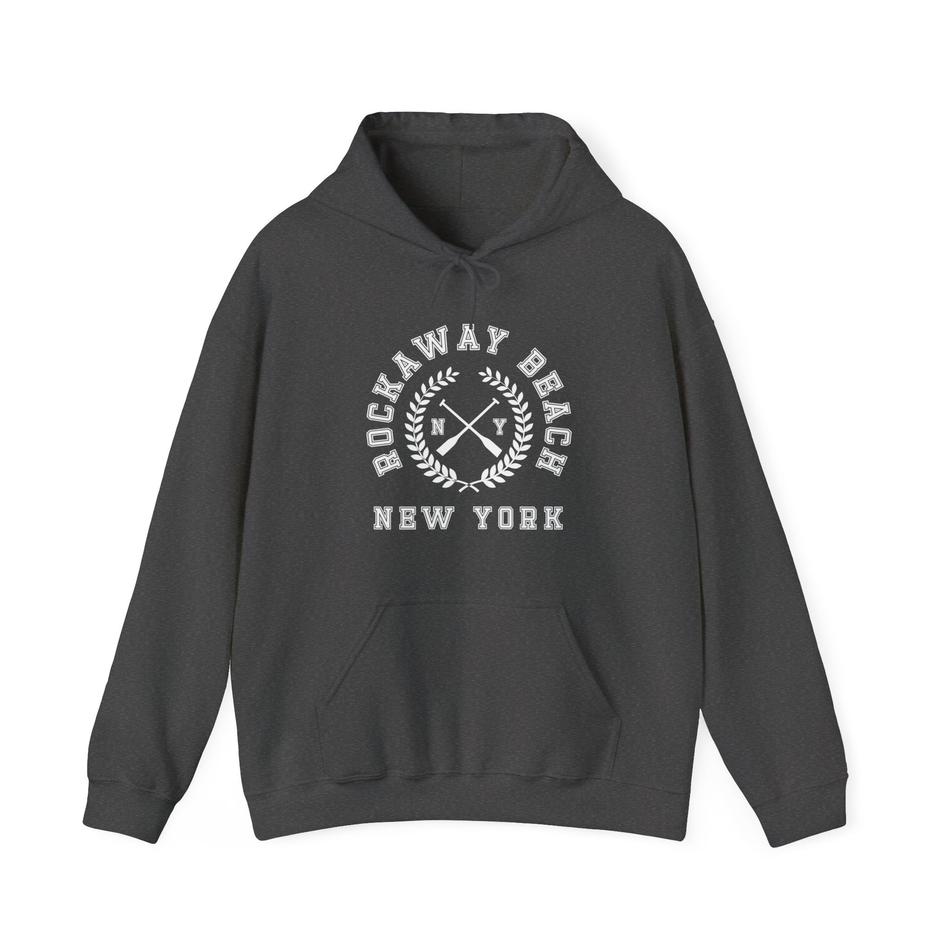 Rockaway Beach Crossed Oars Unisex Heavy Blend™ Hooded Sweatshirt