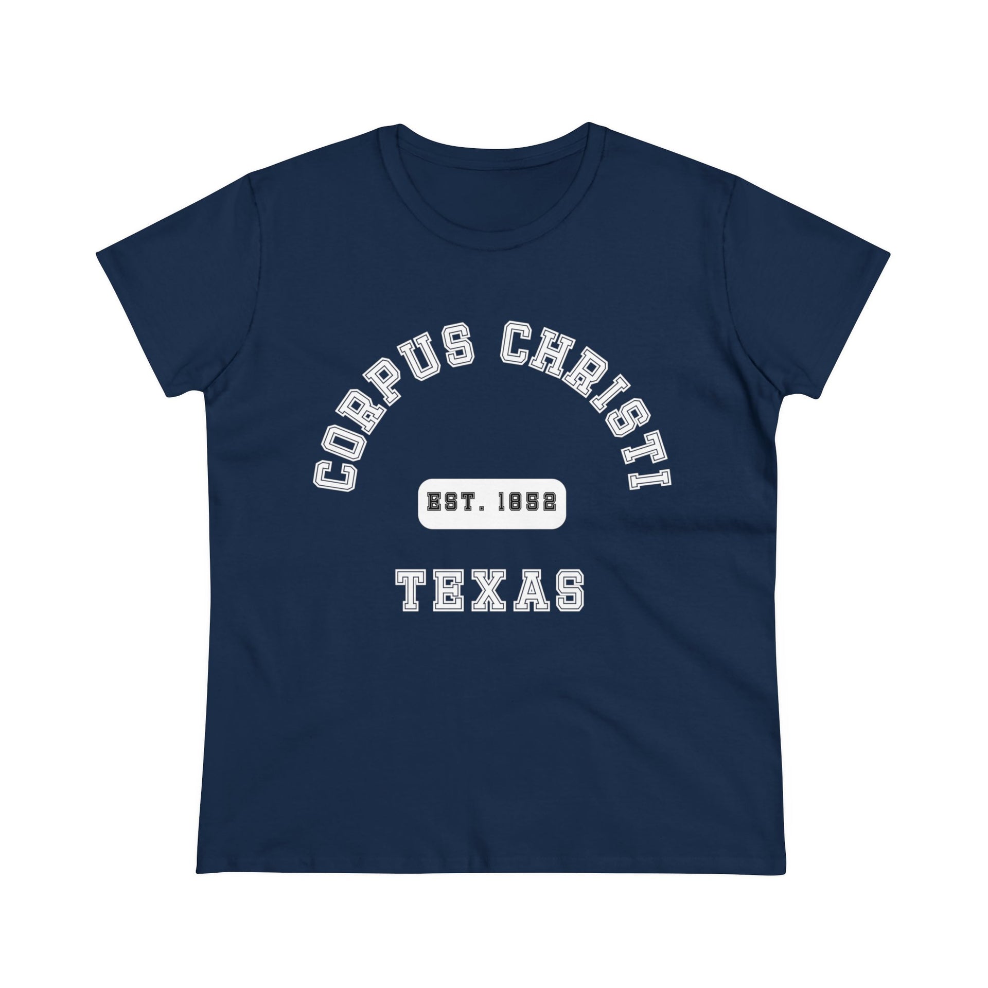 Corpus Christi Texas Women's Midweight Cotton Tee